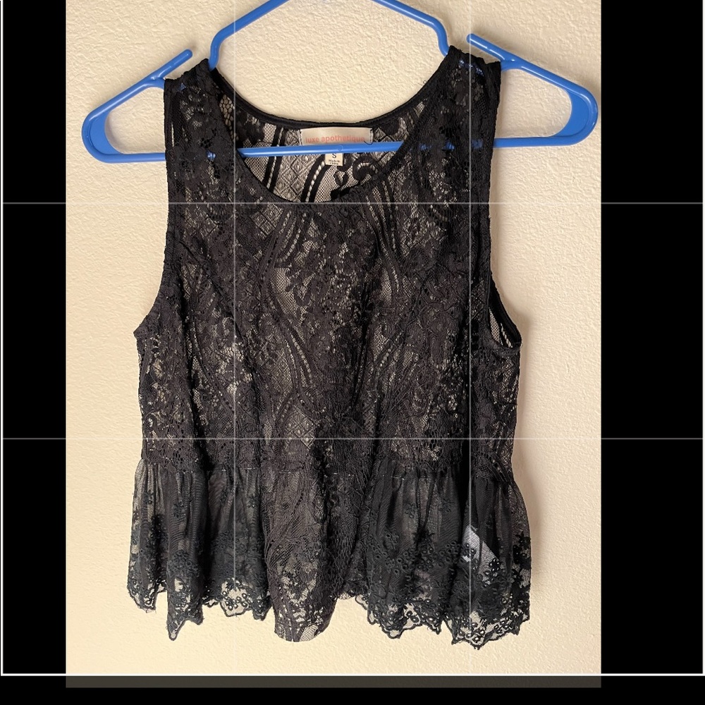 Lace Luxe Apothetique Black Top